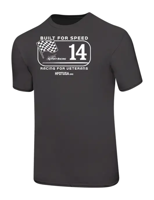 Ring Spun Charcoal 4.5 oz T-Shirt w/Built for Speed HFOT